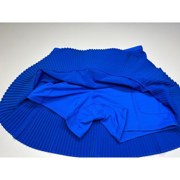 Ibkul Skirt XS Blue Tennis Golf Pull On Lined Skort Active Pleated - Picture 3 of 9